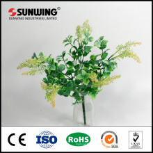 china supplier cheap fire-resistant artificial green leaf for decoration